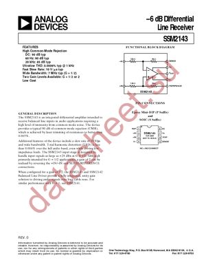 SSM2143P datasheet  